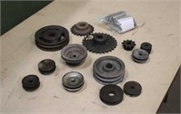 Assorted Sprockets Pulleys & Cow Magnets
