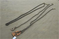 Lifting Sling w/(2) Chains, (2) Chains w/Hooks,