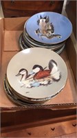 15 VARIOUS WATERFOWL PLATES APPROX. 8.5"