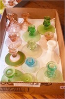 ASSORTED CANDLEHOLDERS