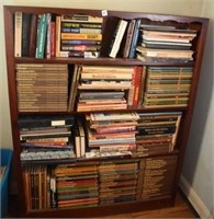 BOOKCASE WITH ASSORTED BOOKS