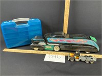 Hot Wheels Semi and Car Carrier