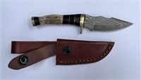 Boot Knife with wood & bone handle