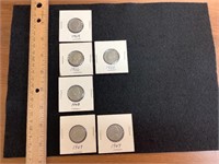 6 Jefferson Coins