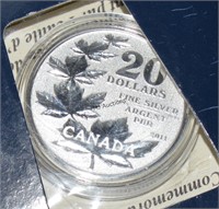 Canada 20 Dollars .999 Silver Maple Leaf  2011