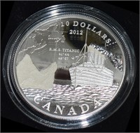 Canada 2012 $10 Fine Silver .999 Coin Titanic