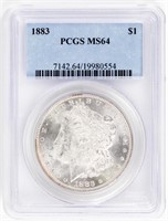 Coin 1883  Morgan Silver Dollar PCGS MS64