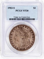 Coin 1903-S  Morgan Silver Dollar PCGS VF30