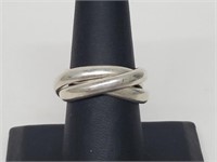 .925 Sterling Silver Triple Band