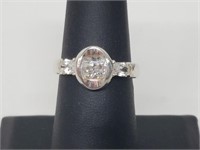 .925 Sterling Silver CZ Ring