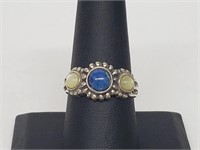 .925 Sterling Silver Designer Signed Ring