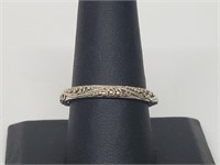 .925 Sterling Silver Decorative Band