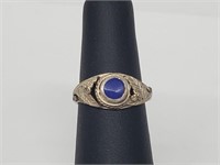 .925 Sterling Silver Lapis Ring