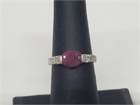 .925 Sterling Silver Gemstone Ring