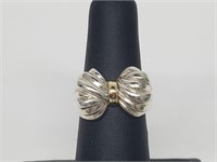 .925 Sterling Silver "Bow" Ring