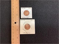 2 Lincoln 2009-D Pennies