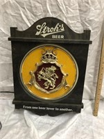 Stroh's Beer Sign-Plastic