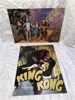 King Kong & The Wizard Of Oz Metal Signs