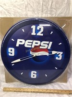 Plastic Pepsi Clock ,New In Plastic