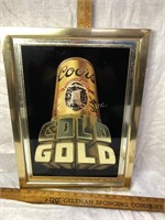 Coors Cold Gold Beer Sign