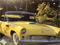 1955 Thunderbird Clock And Picture