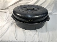 Vintage Enamel Ware Roasting Pan