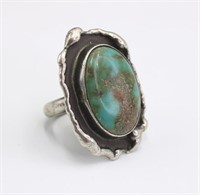 Size 8 3/4 Turquoise Ring