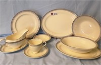8 PLACE SETTING KNOWLES IVORY CHINA W/ EXTRAS