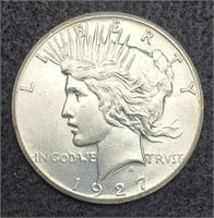 1927 Peace Silver Dollar, BU