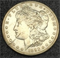 1891-O Morgan Silver Dollar, XF