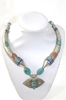 Tibetian silver necklace