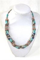 Tibetian silver necklace