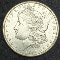 1884 Morgan Silver Dollar, AU
