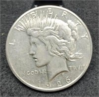 1926-S Peace Silver Dollar, AU