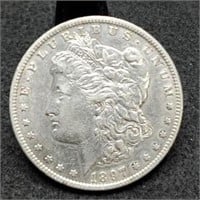 1897 Morgan Silver Dollar AU+