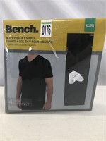 BENCH MENS V-NECK T-SHIRTS 4PC SIZE XLARGE