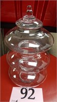 3 TIER GLASS BOWL SET 10 IN