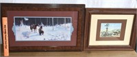 2-FRAMED & MATTED PRINTS ! -U-1