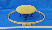 Small Footstool and Quilting Hoop