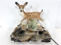 Vintage Lane & Co. ceramic deer fawn TV lamp