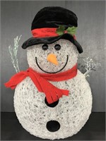 Holiday light up color changing snowman decoration