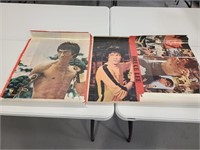 Trio of vintage Bruce Lee posters