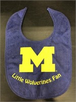 WinCraft "Little Wolverine Fan" Michigan baby bib