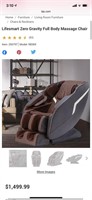 Life smart zero gravity massage chair