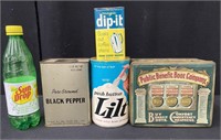 Lot of Vintage Household Advertising Tins