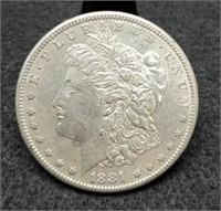 1881-S Morgan Silver Dollar, AU