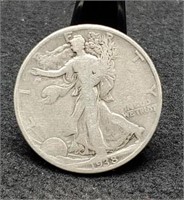 1938-D Walking Liberty Half Dollar, F