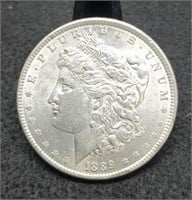 1889 Morgan Silver Dollar, AU