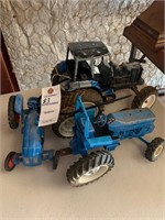 3 FORD TOY TRACTORS