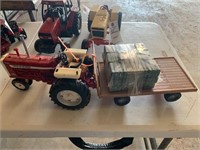 FARMALL TOY WAGON AND TRACTOR